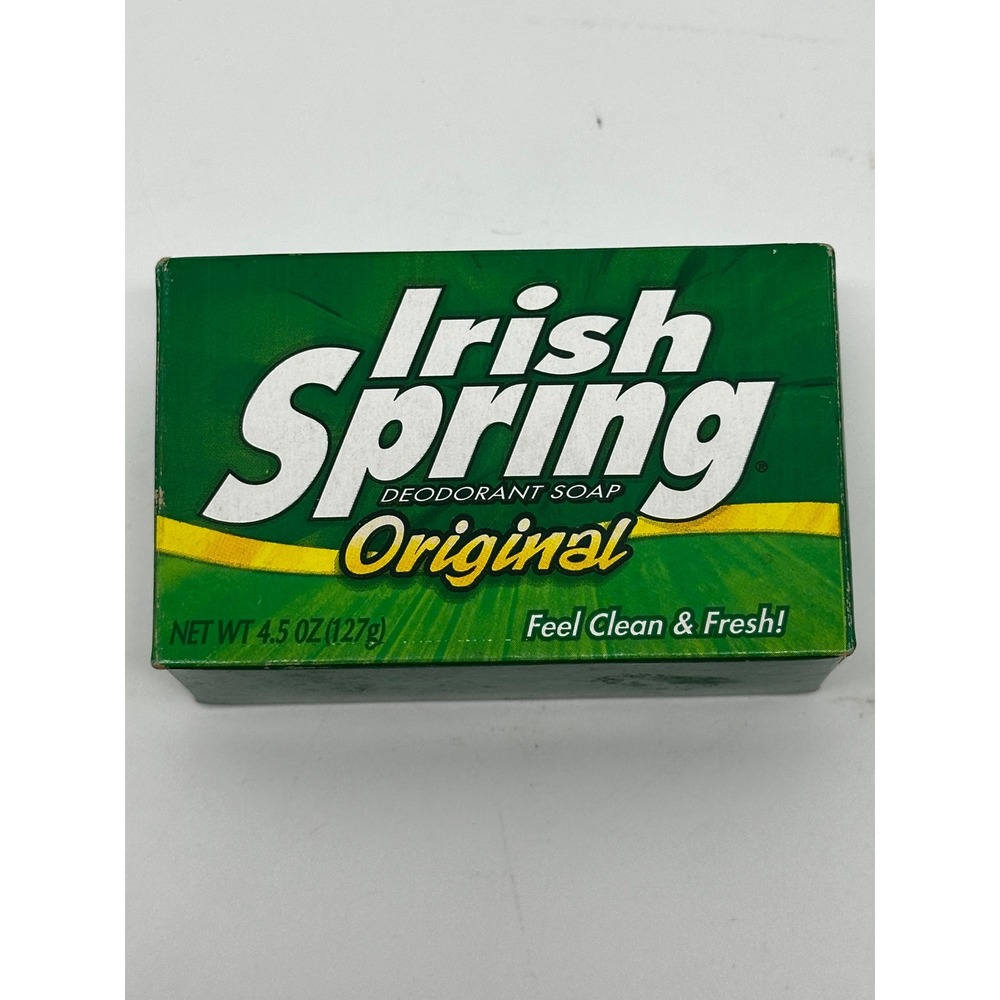 Irish‎ Spring Original Deodorant Soap Bar Feel Clean & Fresh age Vintage